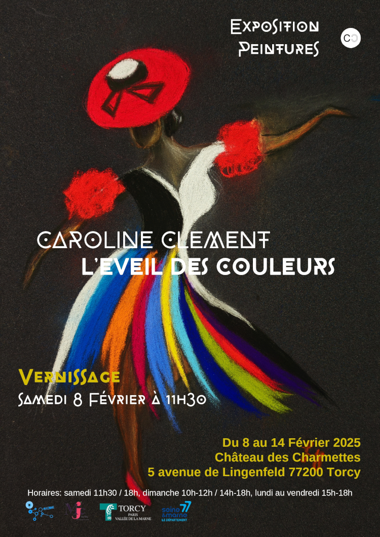 Exposition Peintures : L'éveil des couleurs de Caroline Clément